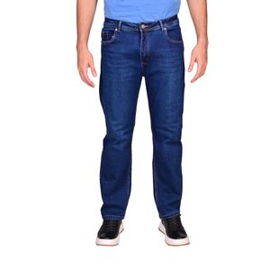 Jean Corte Regular Azul Medio Hombre New Green