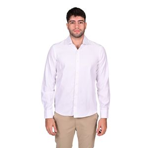 Camisa Manga Larga Fantasía Raya Blanco Hombre Vila Finzi