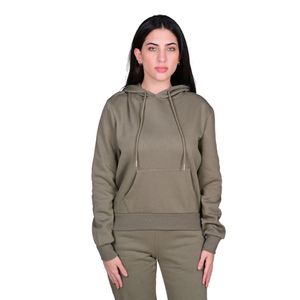 Canguro Con Bolsillos Fleece Verde Olivo Mujer Tiare