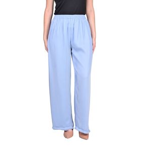 Pantalón Palazo Forrado Celeste Mujer L'exclusif