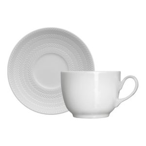 Taza De Café 240 Ml Con Platillo Chevron
