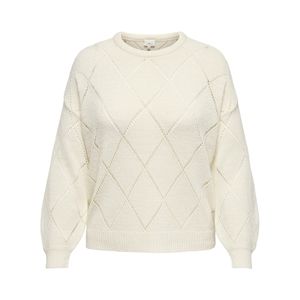 Sweater Oversized Cuello Redondo Cargeenas Ls Structure Marfil Mujer Carmakoma