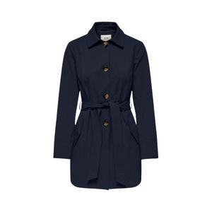 Tapado Largo Clásico Azul Marino Mujer JDY