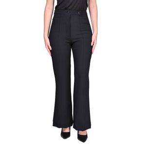 Pantalón Con Textura Negro Mujer Juliette