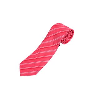 Corbata Punta Ancha Rayas Diagonales Rojo Blanco