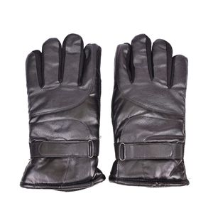 Guante De Cuerina Con Interior Térmico Y Toque Antideslizante Negro