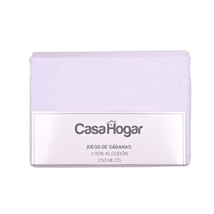 Juego De Sábanas Para Cama Queen 4 Piezas Color Blanco 150 Hilos Casa Hogar