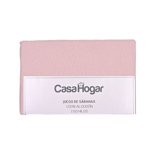 Juego De Sábanas Para Cama Casal 4 Piezas Color Blanco 150 Hilos Casa Hogar
