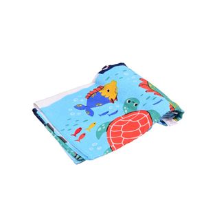 Toalla Diseño Sea Fun 70x115 Centímetros Celeste Infantil Dohler