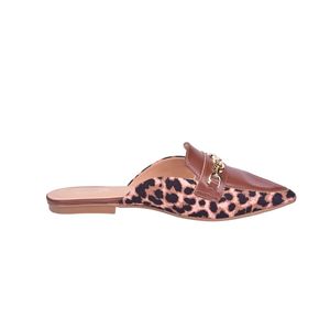 Mocasín Animal Print Con Hebilla Dorada Mujer Tiare