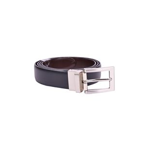 Cinto Reversible De Vestir Hebilla Níquel Negro Marrón New Green