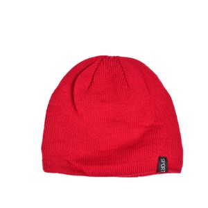 Gorro Rojo Liso De Punto Basic