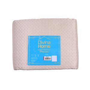 Cubrecama Queen 2.60x2.40 M Satinatta Latte Divine Home
