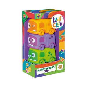Trío De Autobuses De Monstruos Ludi Usual Brinqueados