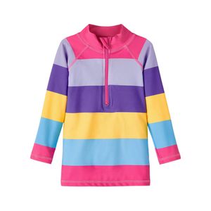 Remera Manga Larga Con Protección UV Combinado Niña Nameit