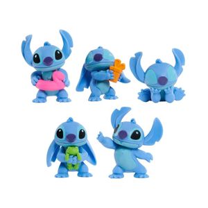 Set De 5 Figuras Stitch En Tarjeta Blister Upd