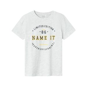 Remera Manga Corta Estampada Retro Gris Niño Nameit