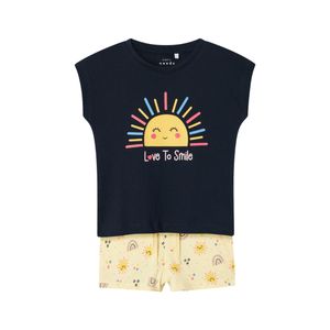 Conjunto Estampado Azul  Amarillo Niña Nameit