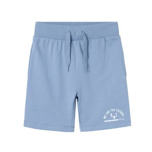 Bermuda Cintura Elástica Celeste Para Niño Nameit
