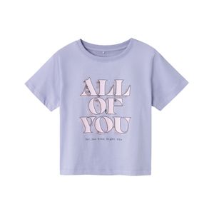 Remera Manga Corta Estampa All Of You Lila Niña Nameit