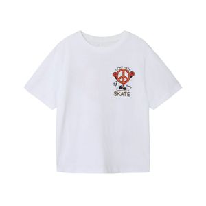 Remera Manga Corta Loose Top Blanco Niño Nameit