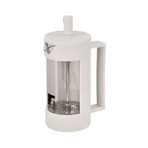 Cafetera French Press De Vidrio Borosilicato Modelo Lines Gris Bergner