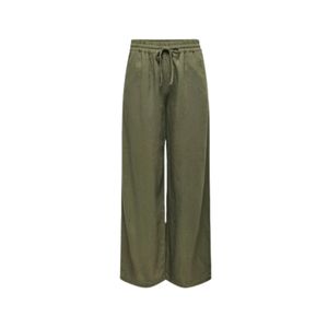 Pantalón De Pierna Ancha Say Hw Linen Wide Pant Verde Musgo Mujer JDY