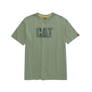 Remera Básica Label Pocket Verde Hombre Caterpillar