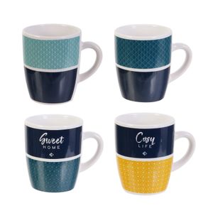 Mugs cozy life 4 piezas