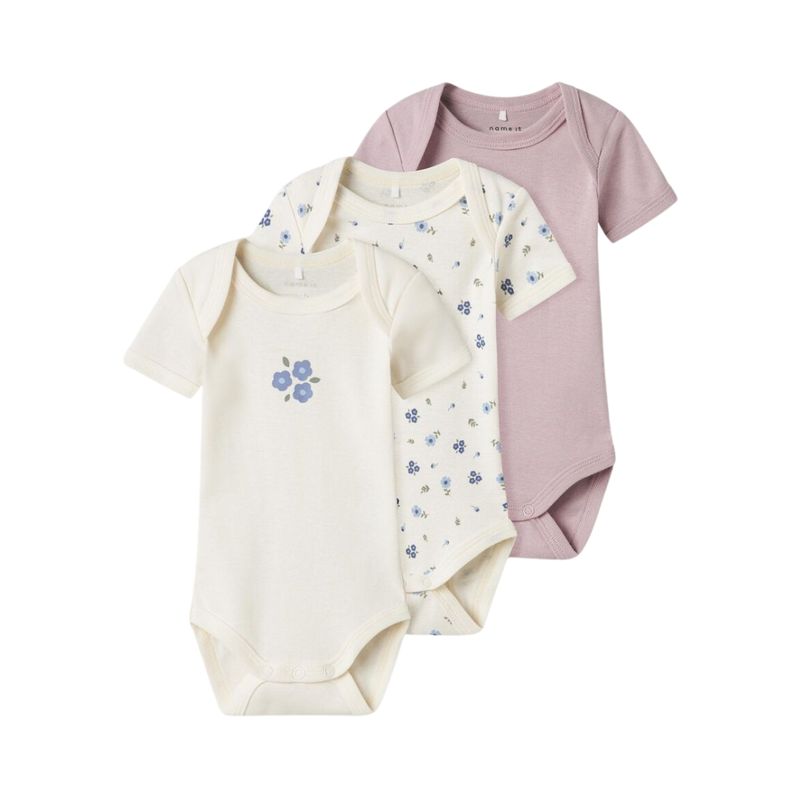Body Pack De 3 Mangas Cortas Combinado Nameit