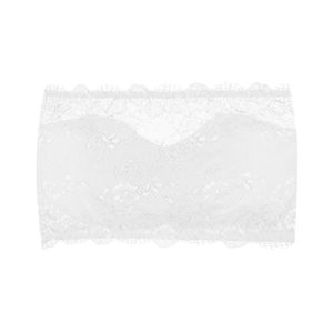 Corpiño Bandeau Encaje Blanco Mujer Fidelita