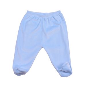 Pantalón Con Piecito Afelpado Plush Celeste Para Niño Niccolini