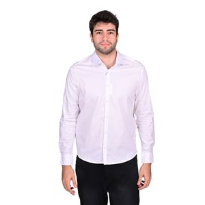 Camisa Manga Larga Lisa Tailoring Blanco Hombre Connection