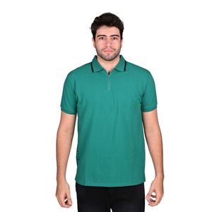 Remera Polo Cremallera Cuello Contraste Hombre Hummer