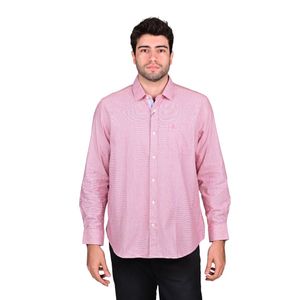 Camisa Manga Larga Rayada Fantasía Rojo Hombre Regatta
