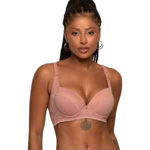 Corpiño Reductor Con Encaje Rosa Blush Mujer Nayane Rodriguez