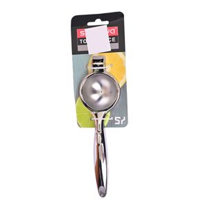 Exprimidor Manual De Cítricos Con Mango Presionador Metálico Plateado
