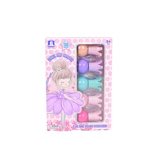 Caja Kit De Manicura Infantil Con Cinco Esmaltes