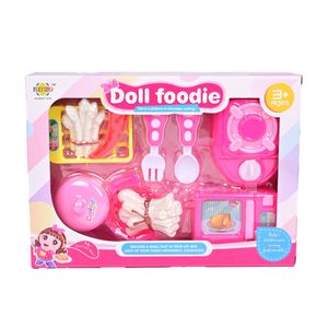 Kit De Cocina Con Accesorios Y Réplicas De Alimentos Juguete