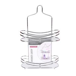 Organizador Para Baño De Metal Doble Nivel 44x28x11cm