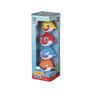 Juguete De Baño Con 4 Figuras De Tiburón Acqua Marina SUPER TOYS