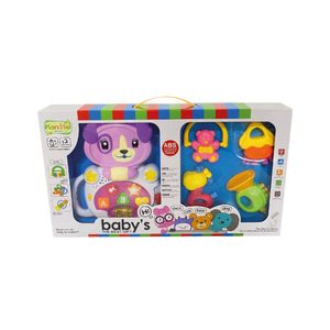 Perrito Musical Set De Sonajero Rosa Indatoys