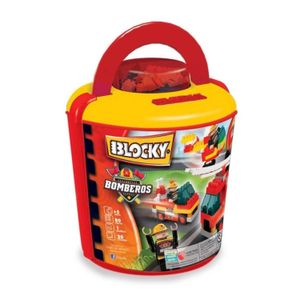 Blocky  bomberos balde (100 piezas).