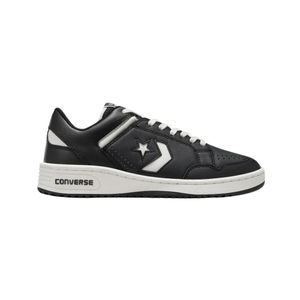 Zapatenis De Cuero Weapon Ox Negro / Blanco Unisex Converse