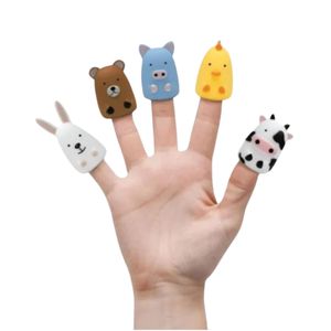 Set De Marionetas De Dedo De Animales De Granja Multicolor Buba
