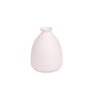 Jarrón De Cerámica 8X10Cm Blanco