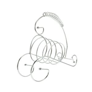 Porta Vino Decorativo Plateado