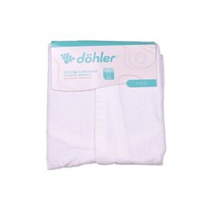 Salida De Baño Con Capucha Blanco Talla Extra Grande Infantil Dohler