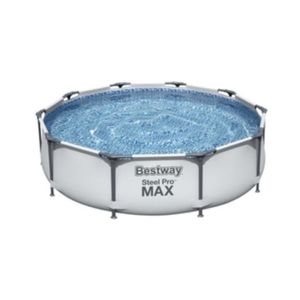 Piscina Redonda Con Estructura Metálica 4.678lt. Steel Bestway