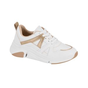 Champion Detalles Metálicos Suela Esculpida Blanco Dorado Mujer Modare
